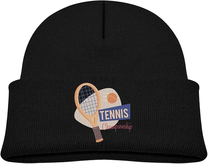 Daibing Kids Knitted Beanies Hat Tennis Ball Winter Hat Knitted Skull
