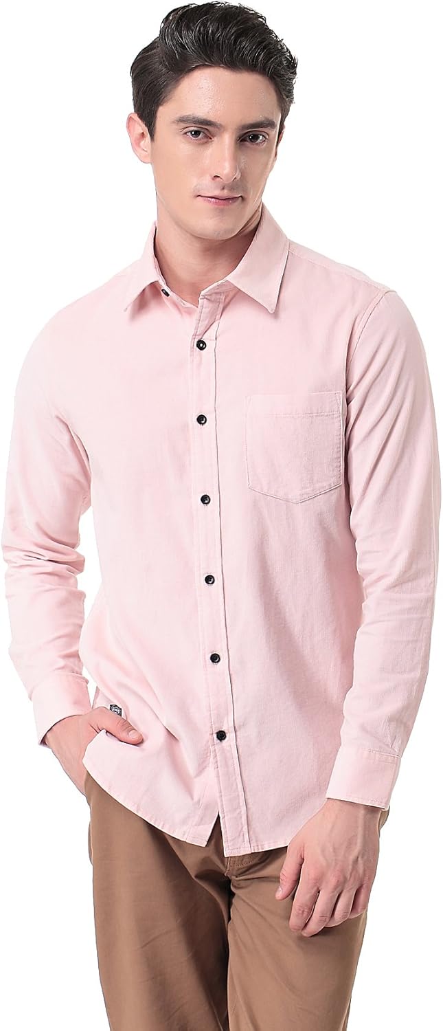 Pau1Hami1ton Camisa de Pana de Manga Larga Slim-Fit para Hombre P-10: Amazon.es: Ropa y accesorios