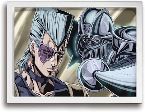 Amazon Co Jp Ale Art ジョジョの奇妙な冒険 ジャン ピエール ポルナレフ キャンバス 印刷 アート ポスター 絵画 壁掛け インテリア 30cm 40cm 風景 バスルーム ダイニングルーム 装飾 ホーム キッチン