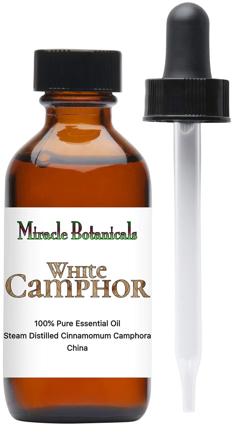 Miracle Botanicals White Camphor Essential Oil - 100% Pure Essential Oil - Therapeutic Grade - 60ml
