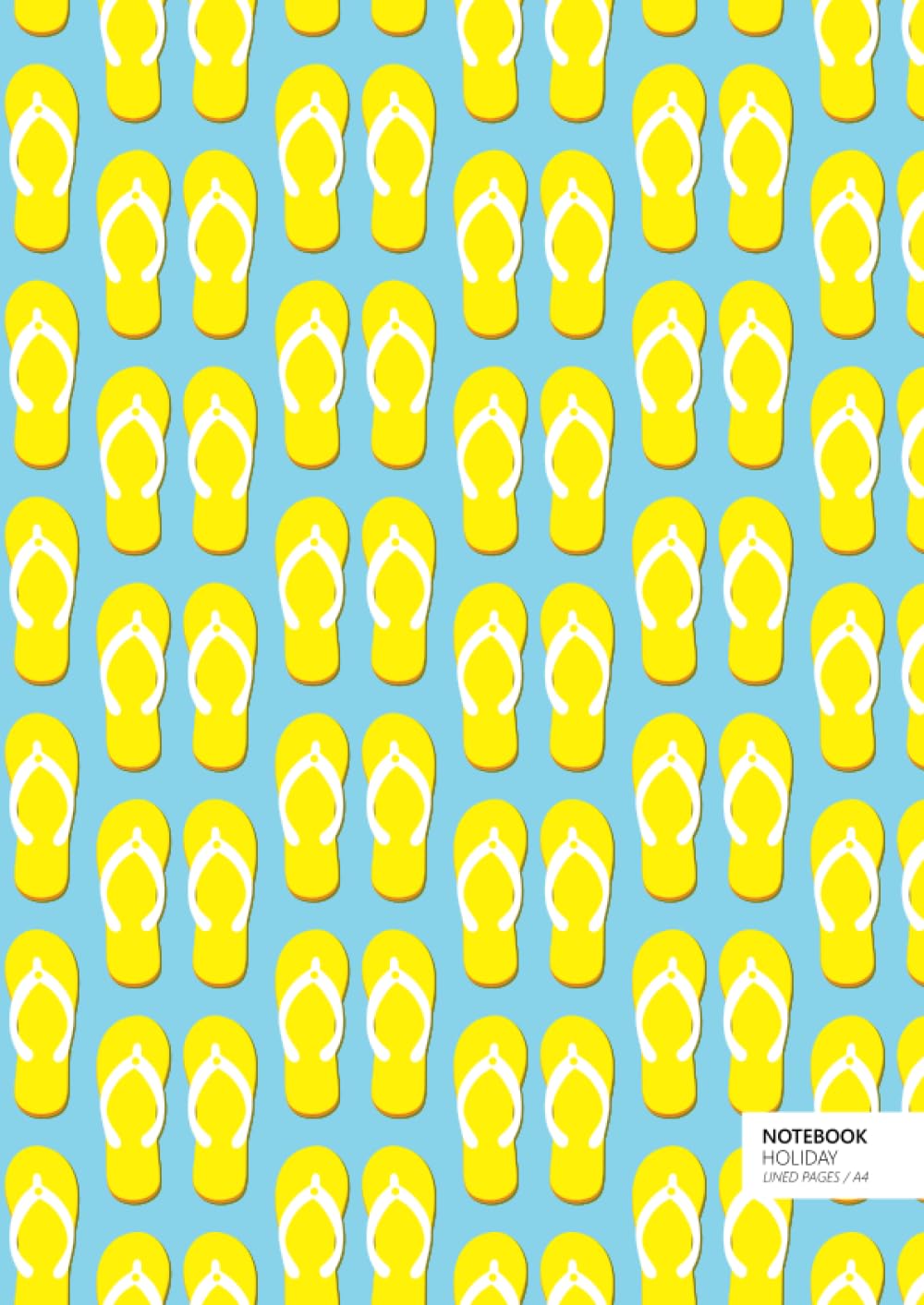 Holiday Notebook - A4: (Blue Sky Yellow Edition) Fun notebook 192 lined pages (A4 / 8.27x11.69 inches / 21x29.7cm)