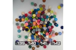 CARSILERS Diamonds Painting Accessories,Replacement for Missing Round Drills 739 740 741 742,Rhinestone Resin Diamond Drill,4 Colors Beads Gems Stones,3500pcs per Color