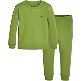 moimoln 6M-8Y Modal Cotton Solid Soft Breathable Baby Toddler Boys Girls Snug fit Pjs Long Sleeve Pajamas Set Sleepwear Daily