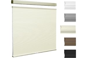 Boolegon Top Down Bottom Up Light Filtering Cellular Shades Cordless Color Match Honeycomb Blinds for Windows Custom Size, Beige, 35" W x 44" H