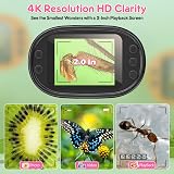 BEBANG 1000X Handheld Digital Microscope 4K 2.0in Screen Kids Pink view 3