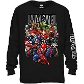 Marvel Avengers Guardians of The Galaxy Team Up All Time Men's Adult Graphic Tee T-Shirt