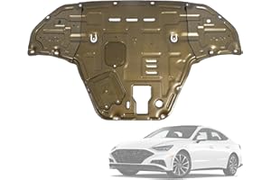 Promrmr Aluminum-Magnesium Alloy Engine Splash Shield Guard for Hyundai Sonata 2020-2023(Not fit Hybrid) Lightweight Heavy-Duty Skid Plate w/Service Holes, Vent Design & Extended Cover- Rustproof