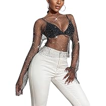 diamond mesh top
