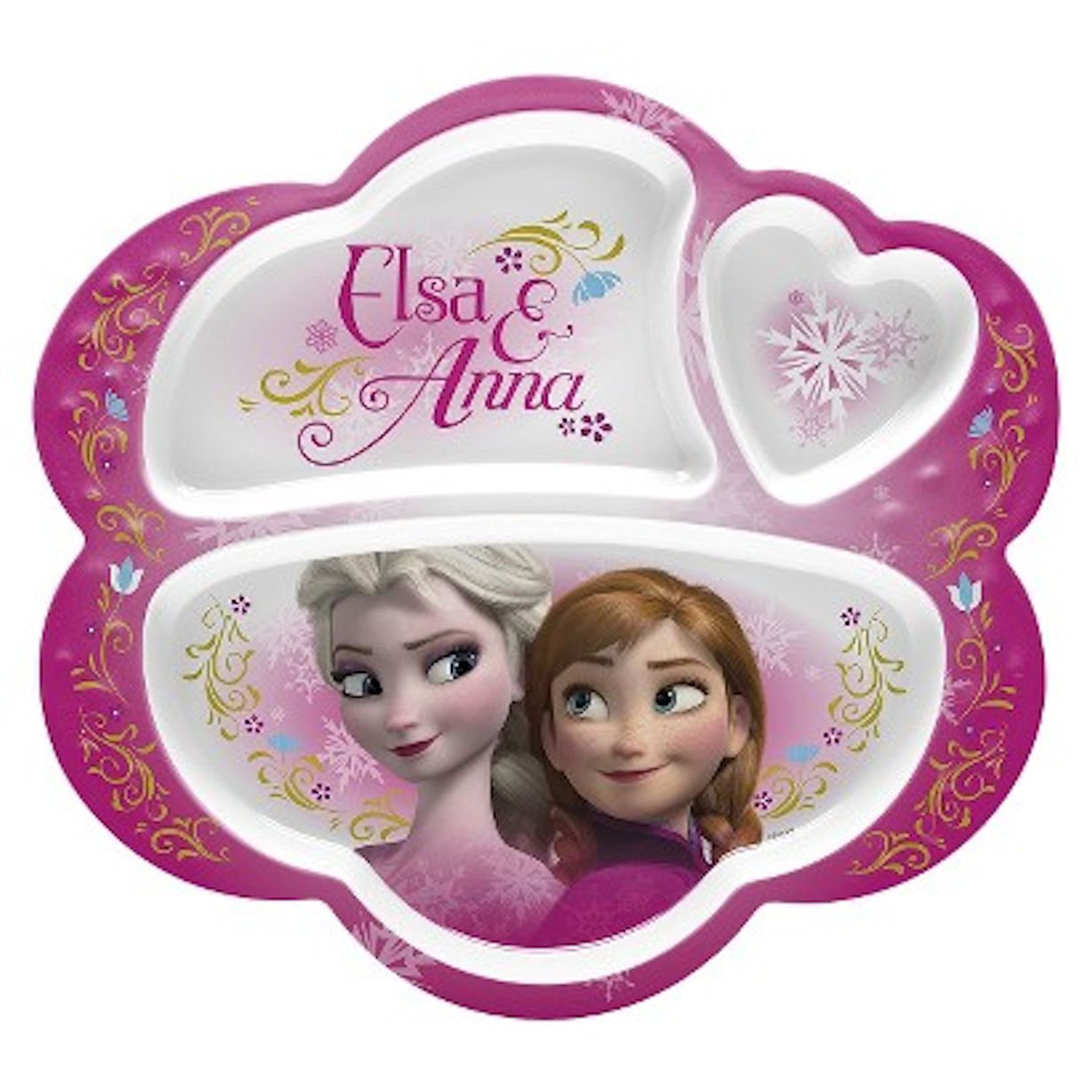 Disney Frozen Elsa and Anna Divided Plate BPAfree Plates