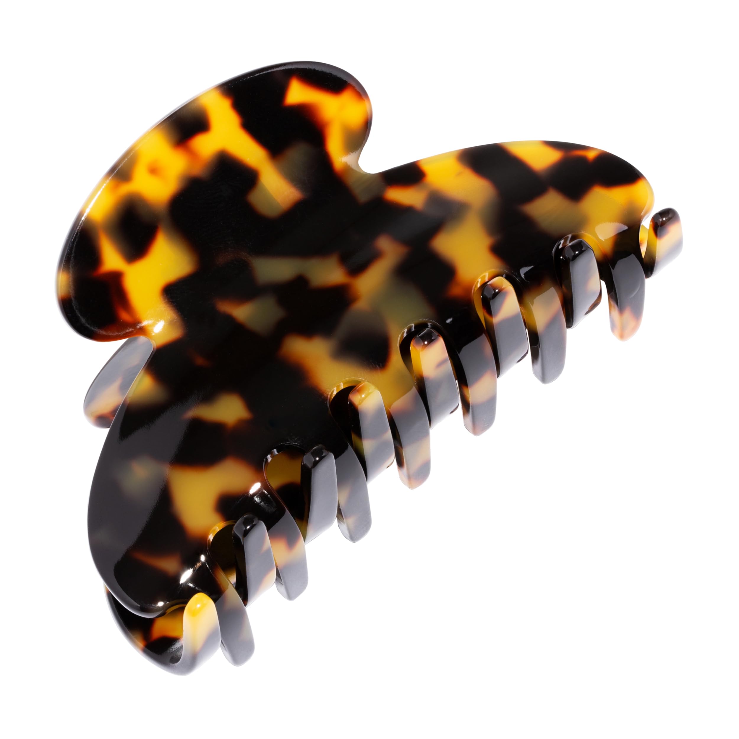 Photo 1 of Tortoise Hair Clip for Women, Medium Couture Claw Clip for Thick or Fine Hair, Slip-Free Strong Hold, Lightweight, Damage-Free French Design, Tokyo | France Luxe
