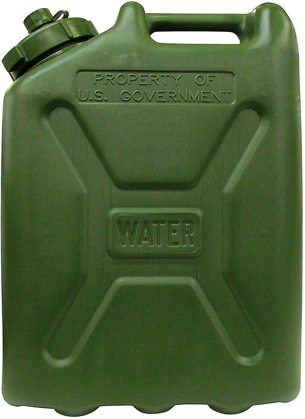 LCI Plastic Water CAN 5 Gallon (Green Can), 7240-01-365-5317