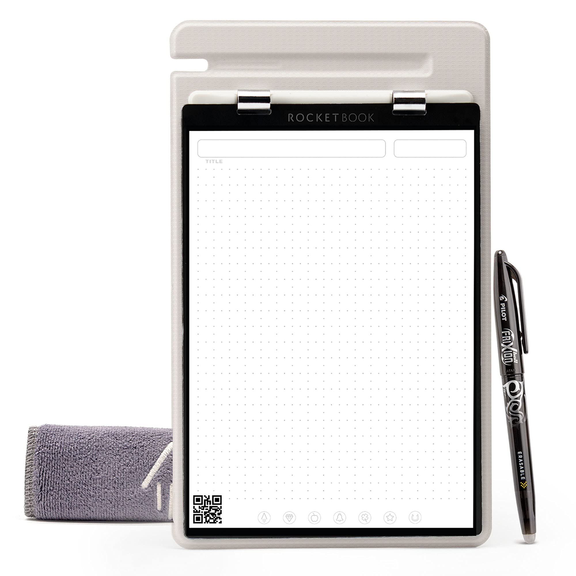 ROCKETBOOK Orbit Legal Pad Executive - Smart Reusable Legal Pad - Gray, Lined/Dot-Grid — image 1