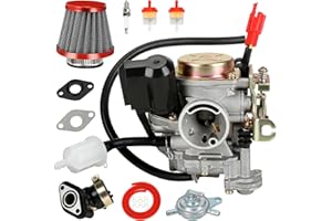 EOPOAYI GY6 50cc Carburetor for Tao tao 50cc 49cc ATM50 Pony VIP Scooter Chinese 4-Stroke Engine Moped, PD18J 139QMB Carb for CY50 Thunder Roketa Jonway Lance Parts with Intake Manifold