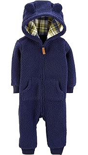 carter's baby hooded sherpa pram sleep & play