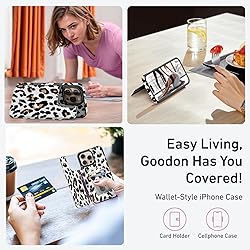 Goodon for iPhone 16 Pro Max Case Wallet - Flip