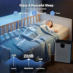 DAYETTE Air Purifiers for Home with H14 Hepa