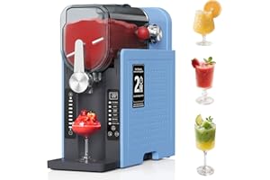 WIZAURA Slushie Machine, Slushy for Home No Ice Need, Large Capacity Professional Frozen Drink Maker & Margarita Machine, 6 Presets for Milkshakes, Frappés, Slush, Ice Cream. BLUE