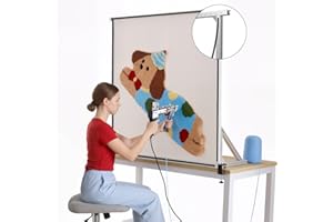 BESGEER Rug Tufting Frame for Rug Making, Aluminum Metal Rug Tufting Frame Kit, with Tufting Cloth and Nail-stab Resistant Tape, Rug Making Supplies for Tufting Gun 44.7''×39.8''