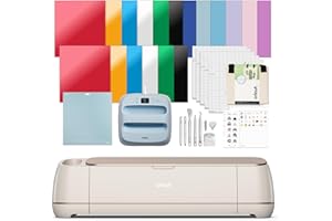 Cricut Maker 4 – Machine de découpe intelligente (coquillage) | Ensemble Engagement Plus – Comprend une presse à chaud EasyPr