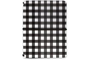 Pukka Pad, Carpe Diem A6 Notebook Cover and Passport Holder - 5.2 x 4.3 in - Features 4 Elastic Note Pad Holders, 2 Inside Pockets, Business Card Slot, and Pen Holder - Buffalo Check