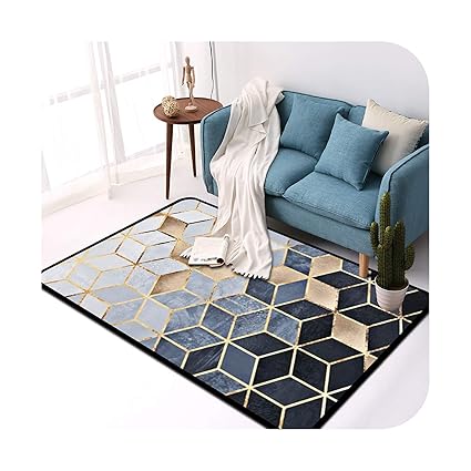 Amazon Com Carpet Black Geometric Bedroom Door Rug Livingroom