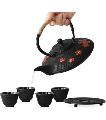 Amazon.com | Japanese Antique 27 Fl Oz Green Dragonfly Cast Iron