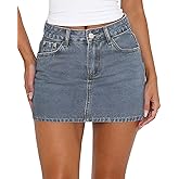 MONCCIZA Women’s Denim Skirt Blue