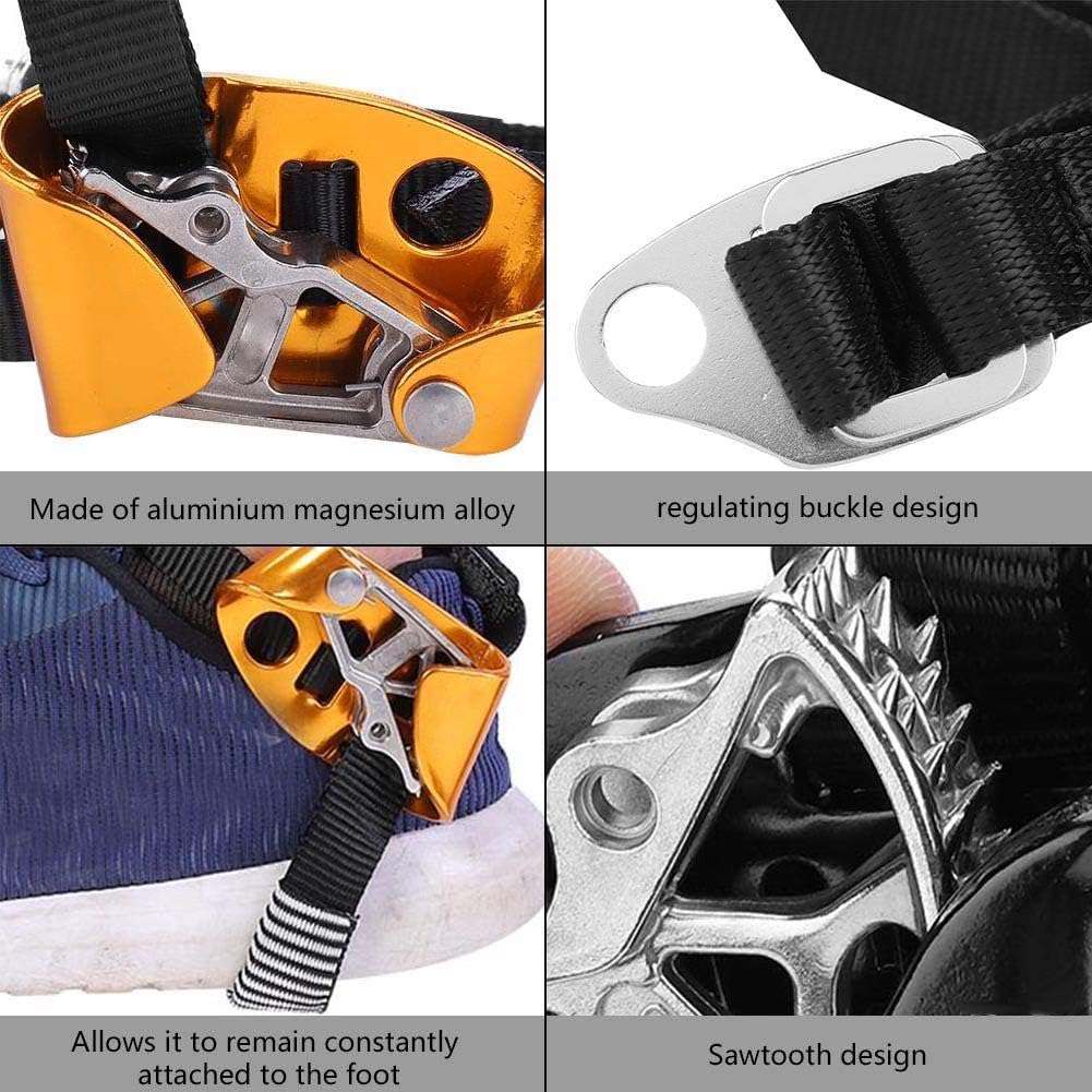 Fafeims Right/Left Foot Ascender Climbing Foot Ascender Riser Rock Climbing Mountaineering Rappelling Equipment : Sports & Outdoors