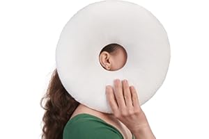 ODOXIA Piercing Pillow | Ear Piercing Pillow for Side Sleepers | Relieves Ear Pain | Adjustable Filling | Donut Pillow for Ear | Reduces Ear Pressure | Pillow with Ear Hole | CNH Ear Pillow | Earring Pillow