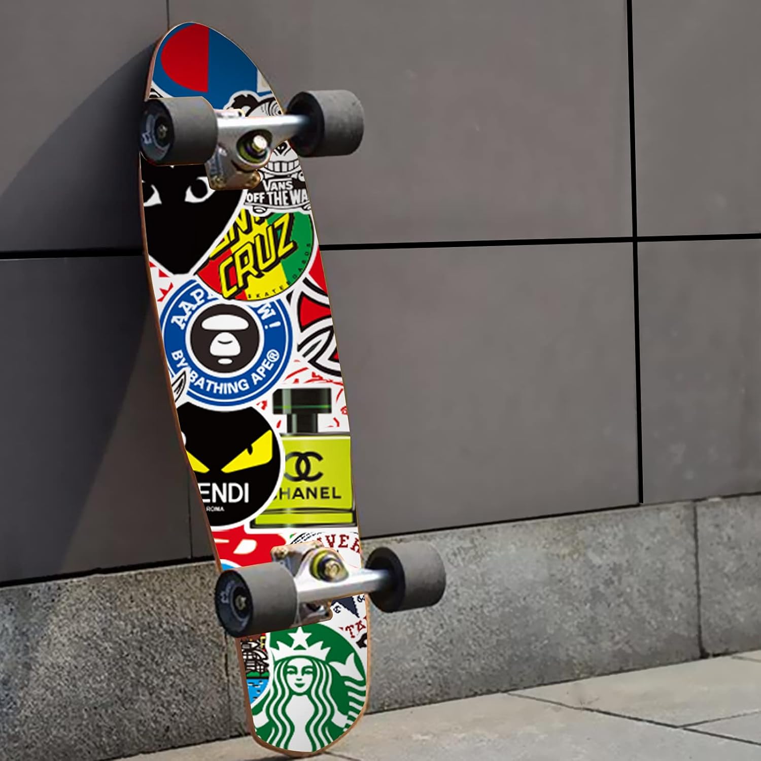 Cool Brand Stickers 100 Pack Decals Laptop Computer Skateboard Helmet Laptop Bicycle Hypebeast Bomb Sticker: Computers & Accessories