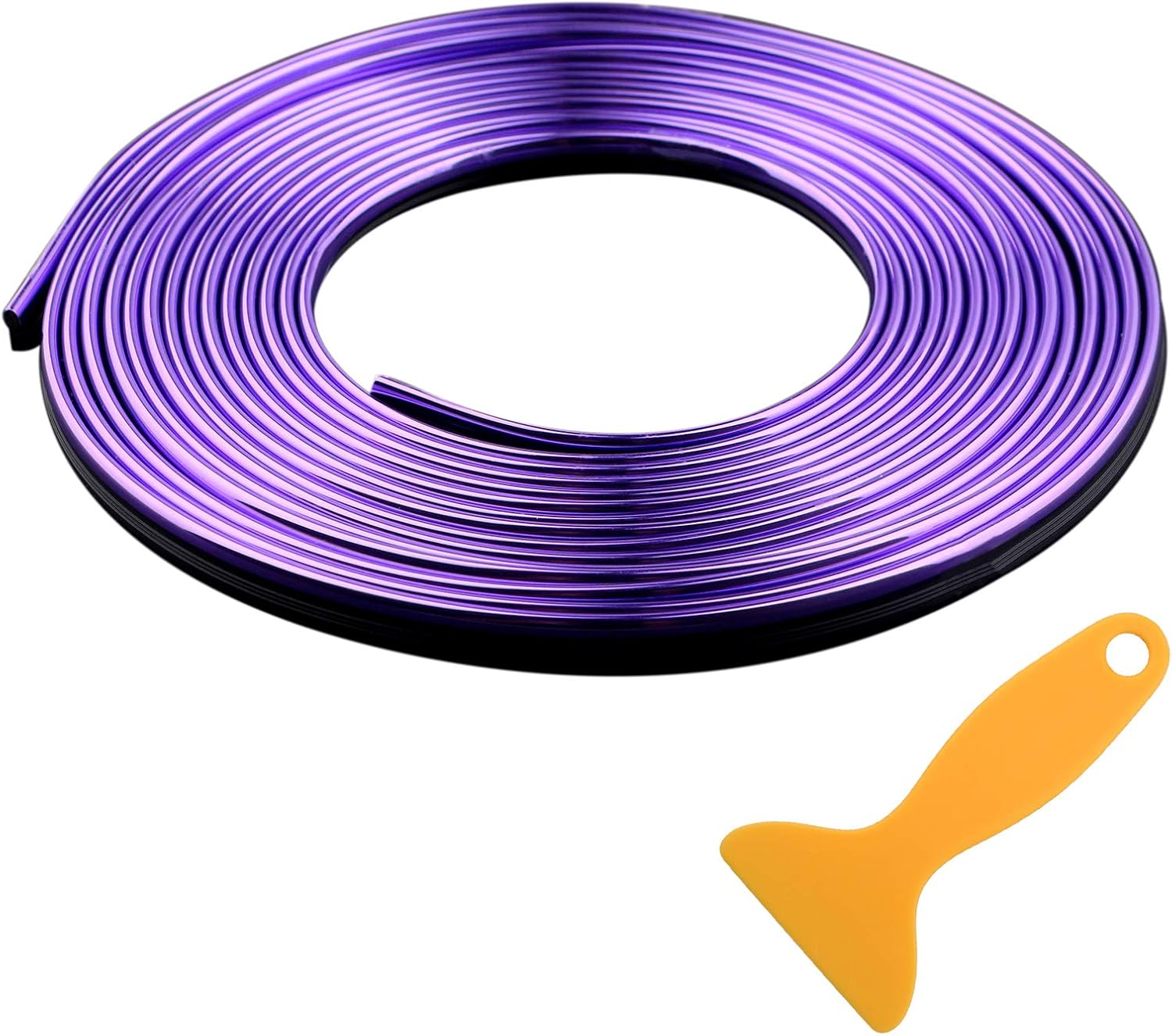 Car Interior Trim Strips - 16.4ft Universal Car Gap Fillers Automobile Moulding Line Decorative Accessories DIY Flexible Strip Garnish Accessory with Installing Tool (5M - Purple): Automotive