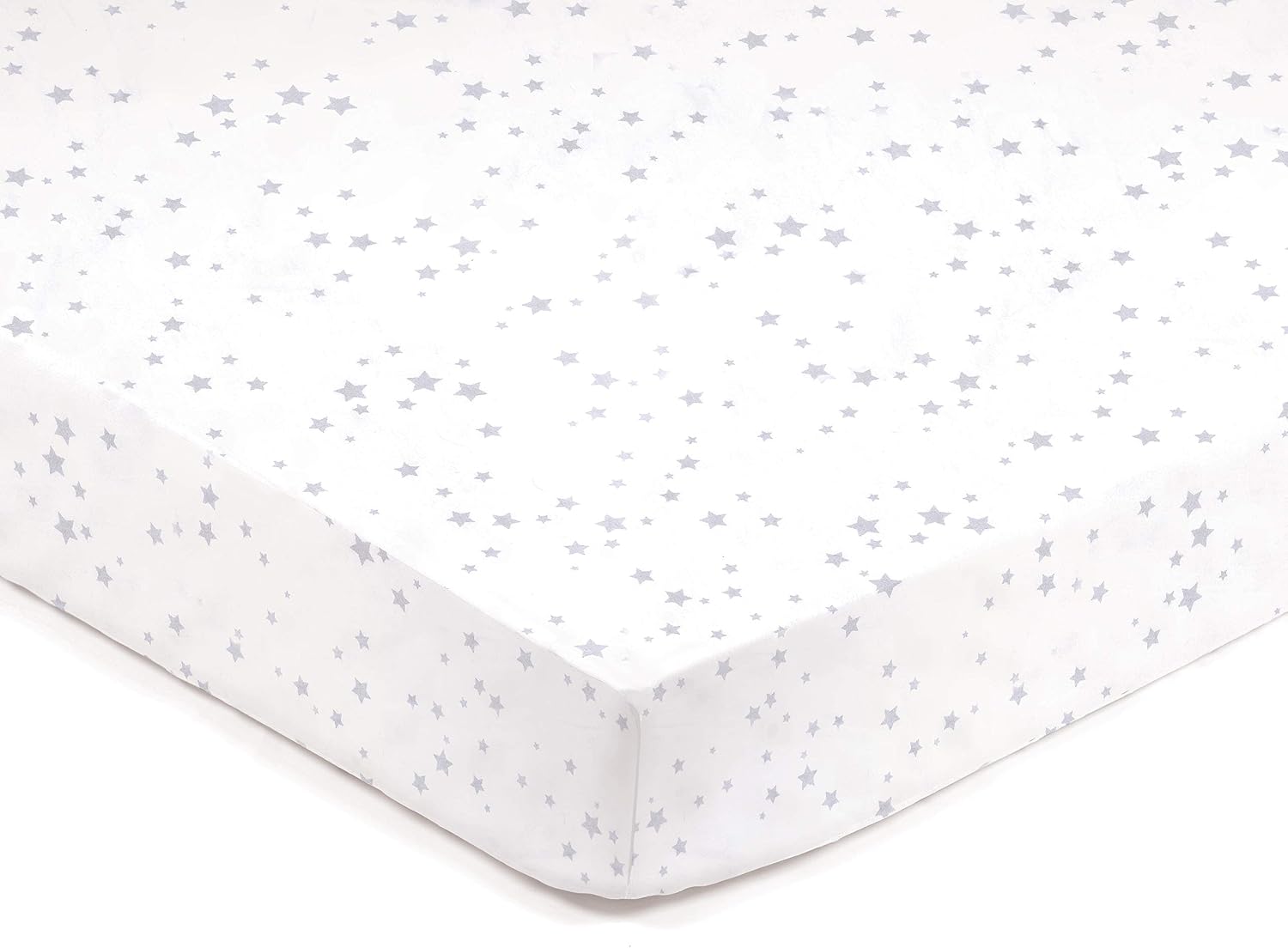 BreathableBaby Crib Bedding Set, Twinkle Grey, 147 cm (Pack of 2) - Image 5