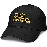 Iron Maiden - Stacked Keyline Yellow Logo Adjustable Baseball Hat