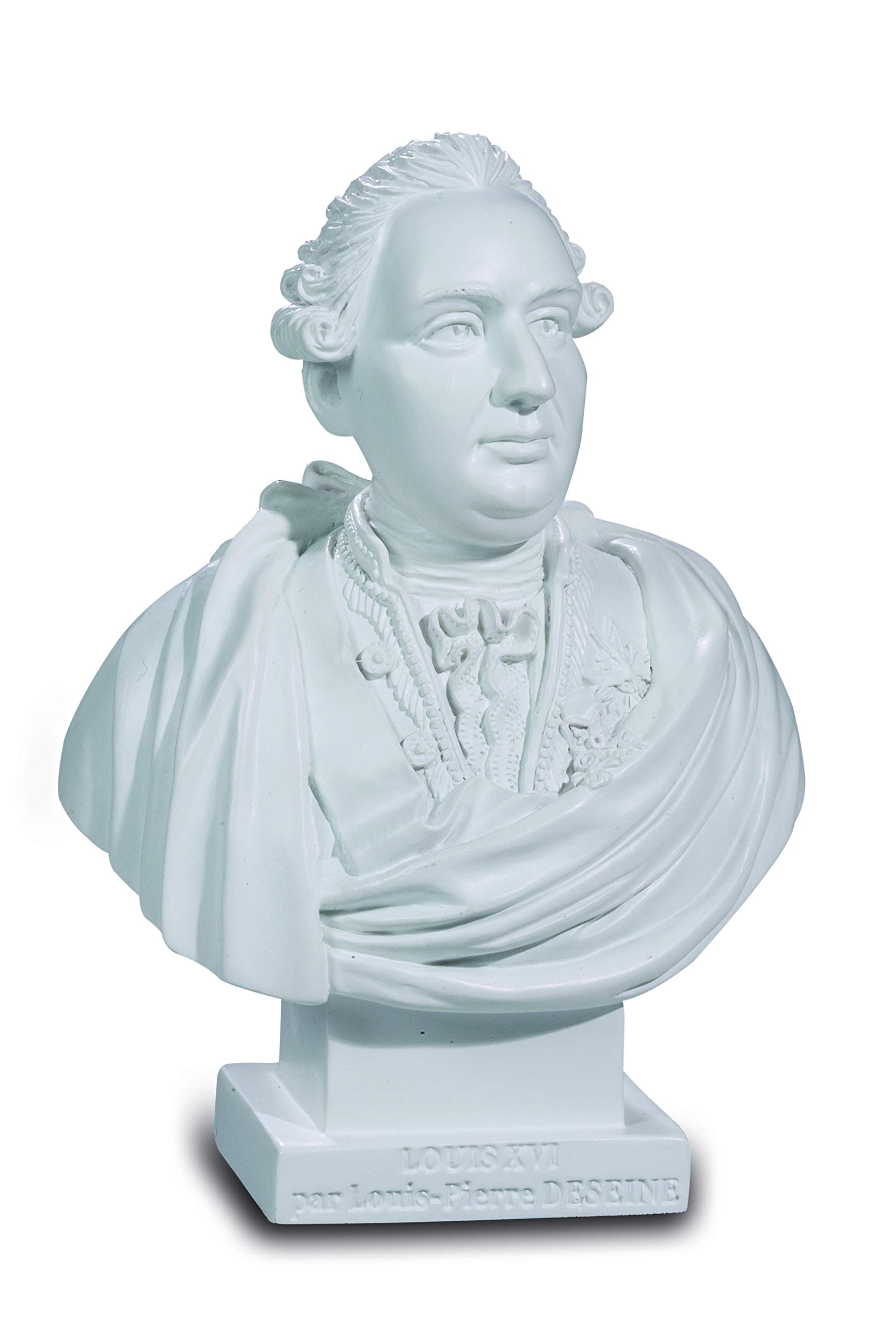 impexit Reproducción en resina Busto de Luis XVI Coloris Blanco 12,7/9,3/6 cm