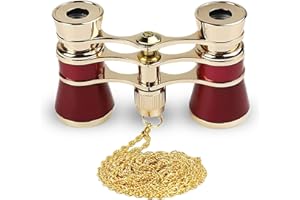 AiScrofa Opera Glasses Binoculars 3X25,Mini Binocular Compact Lightweight,with Chain for Adults Kids Women in Musical Concert