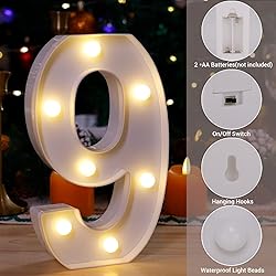 LED Marquee Sign Light Up Letters, Alphabet Light