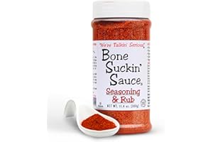 Bone Suckin' Seasoning & Rub, Original Blend, Gluten-Free, Non-GMO, Kosher, Great on Ribs, Pork, Beef, Chicken, Seafood, Pasta, Vegetables & Even Popcorn! No Msg