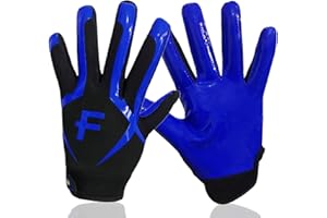 BRAMASOLE Football Gloves Youth Adult Pro 3.0 Upgrade Ultra Stick Palm Receivers Flexible Silicone High Grip Receiver Glove for Kids Boys Men Women