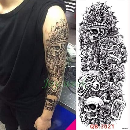 Tzxdbh 3pcs étanche Autocollant De Tatouage Temporaire Fleur