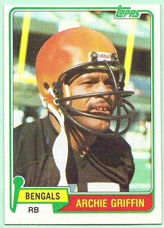 Archie Griffin 1981 Topps 38 Cincinnati Bengals At Amazon S Sports Collectibles Store