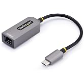 StarTech 2.5GbE USB-C to Ethernet Adapter, NBASE-T NIC, Thunderbolt | USB 3.0 Type-C 2.5/1G Multi Speed Network, Thunderbolt Compatible, Windows &amp; Mac, iPhone compatible