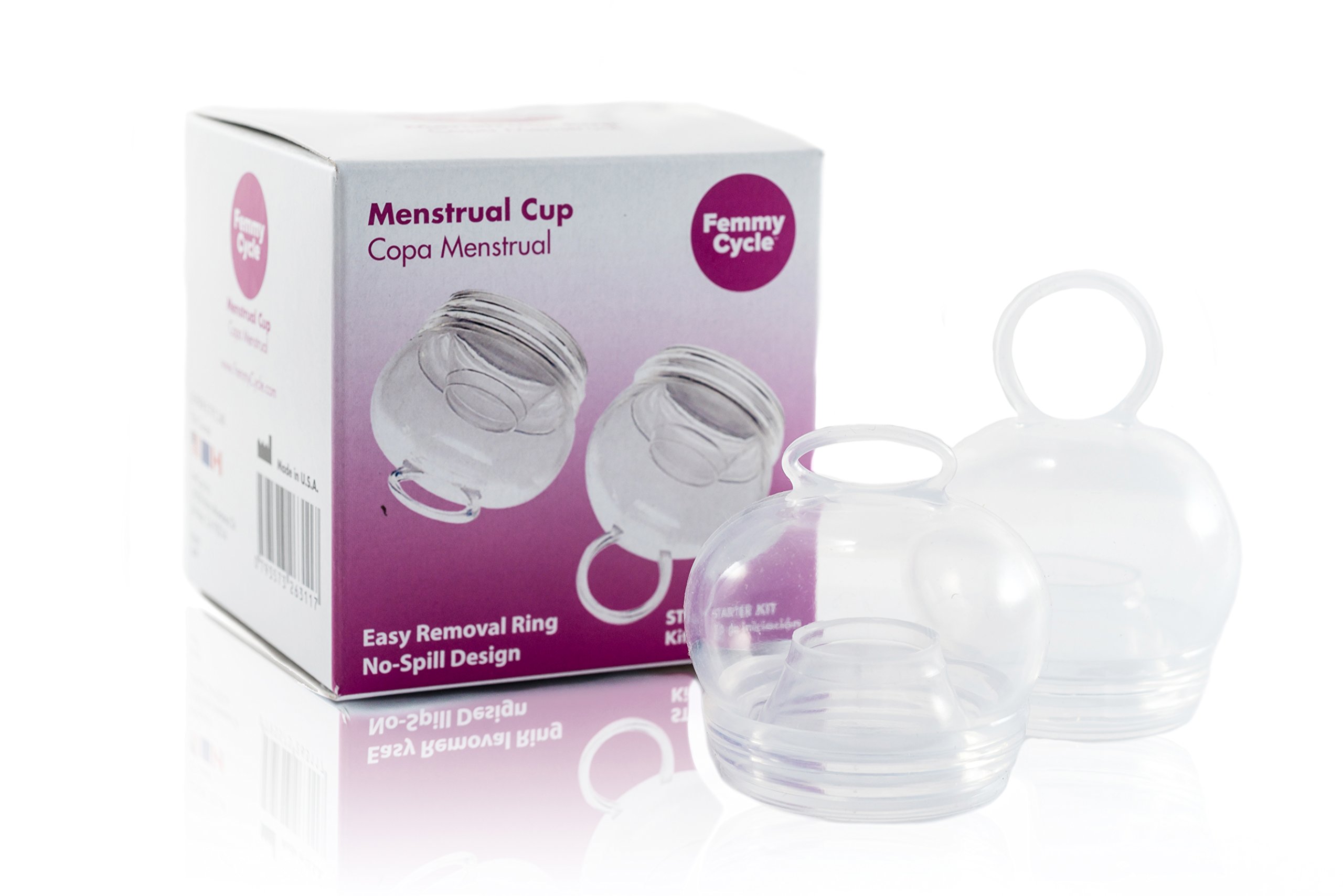 FemmyCycle CustomFit Menstrual Cup Softest Leak and SpillProof for