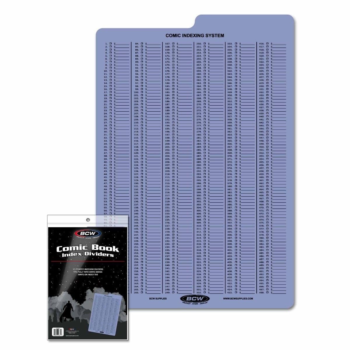 Comic Book Collecting Index Dividers by BCW