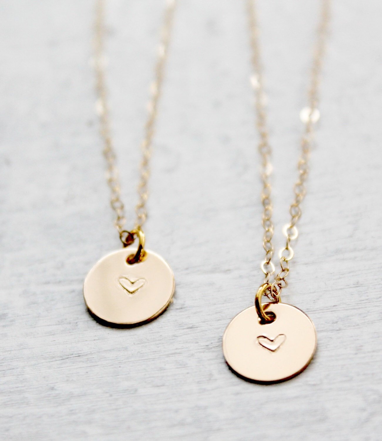 14k gold mother daughter jewelry