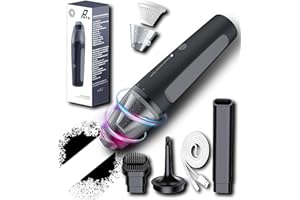 PATO Cordless Handheld Vacuum Cleaner, Mini Car Vacuum with Powerful Suction, Portable Dust Collector.Black.