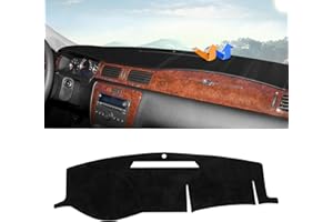 Autorder Dashboard Cover Mat for Chevrolet Impala 2006-2013/ Impala Limited 2014-2016 Accessories Dash Cover Upgrade Velvet Dash Mat Sunshade Glare UV Rays Protector