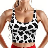 Dujiea Women's Sports Bra with Removable Padding High-Impact Sports Vest, Tank Top for Yoga, Gym, Running