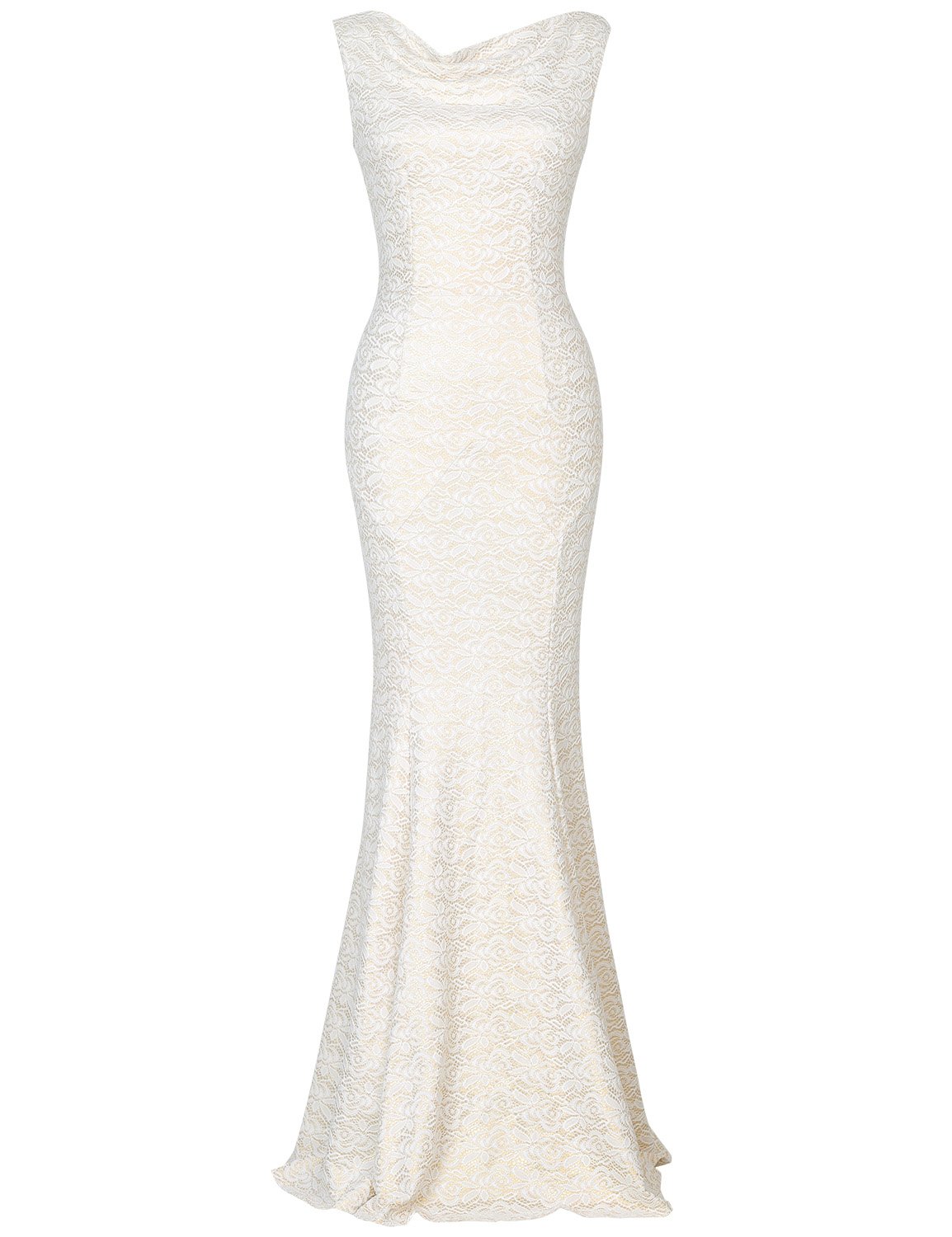 muxxn women's 30s brief elegant mermaid evening dress