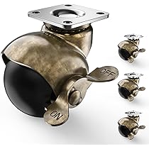 4 Pcs Universal Caster Stem 360 Degree Rotation Wheels,Furniture Moving