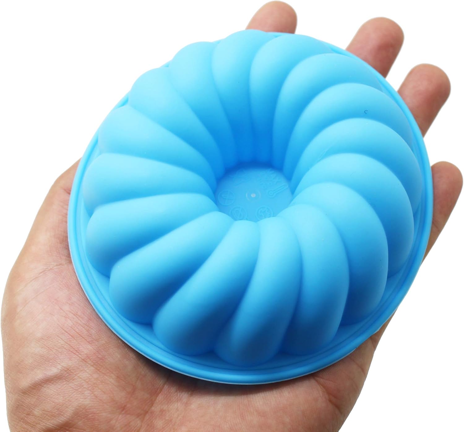 XHaibei 5 Inch Mini Bundt Cake Pan Bakeware Silicone Mold Bakeware
